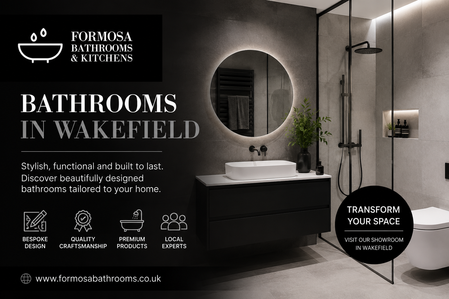 Modern bathroom renovation ideas for homes in Wakefield