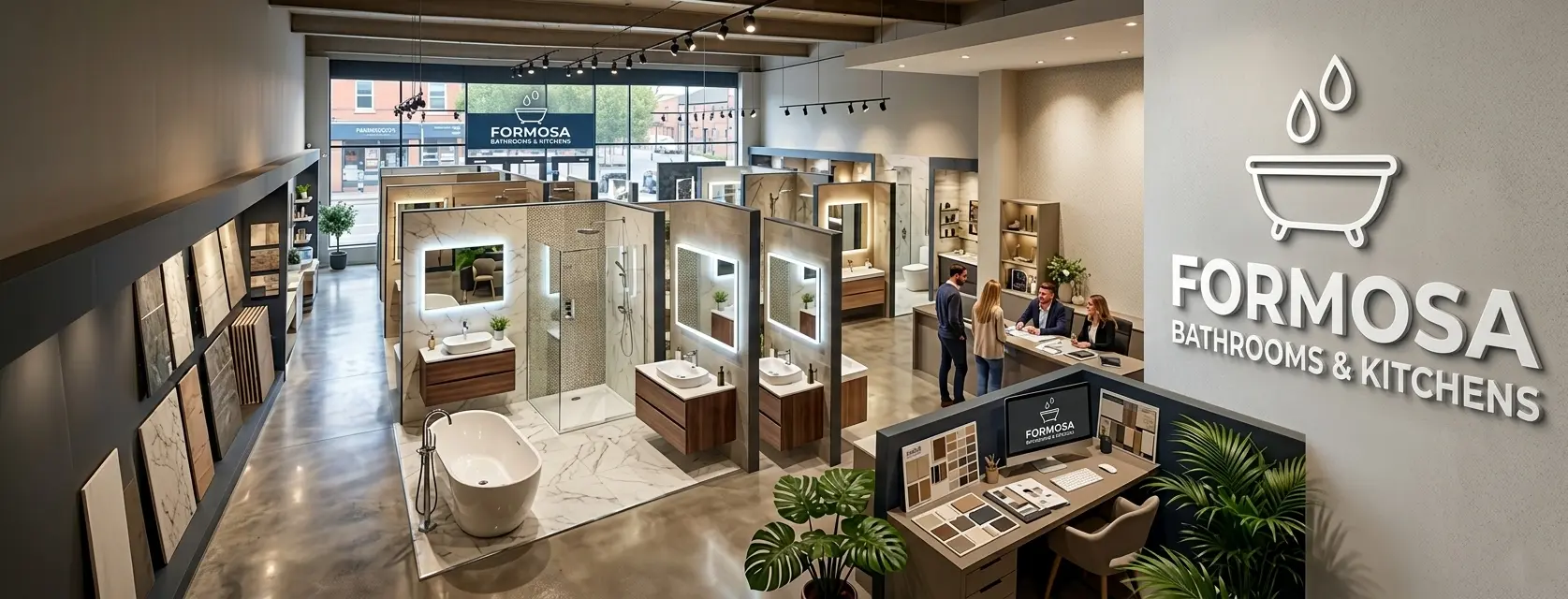 a premium Bathroom Showroom in Wakefield, UK