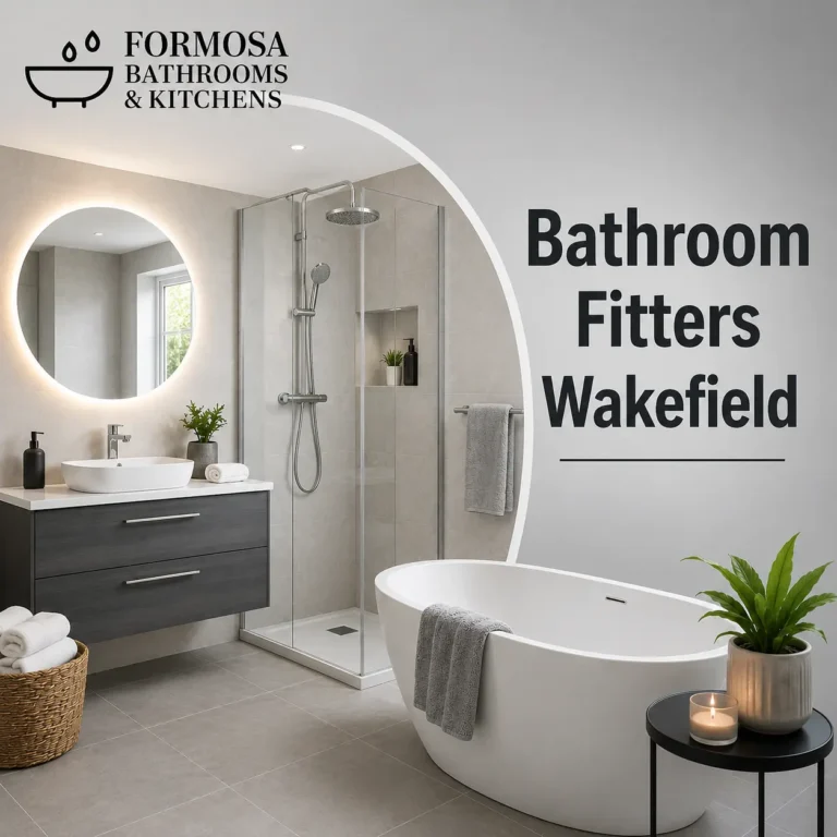 Professional Bathroom Fitters Wakefield completing a contemporary bathroom renovation