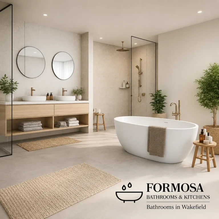 Bright and functional Bathrooms in Wakefield with updated lighting