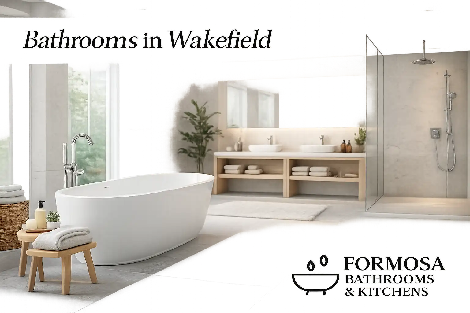 Luxury Bathrooms in Wakefield featuring premium tiles and contemporary fixtures
