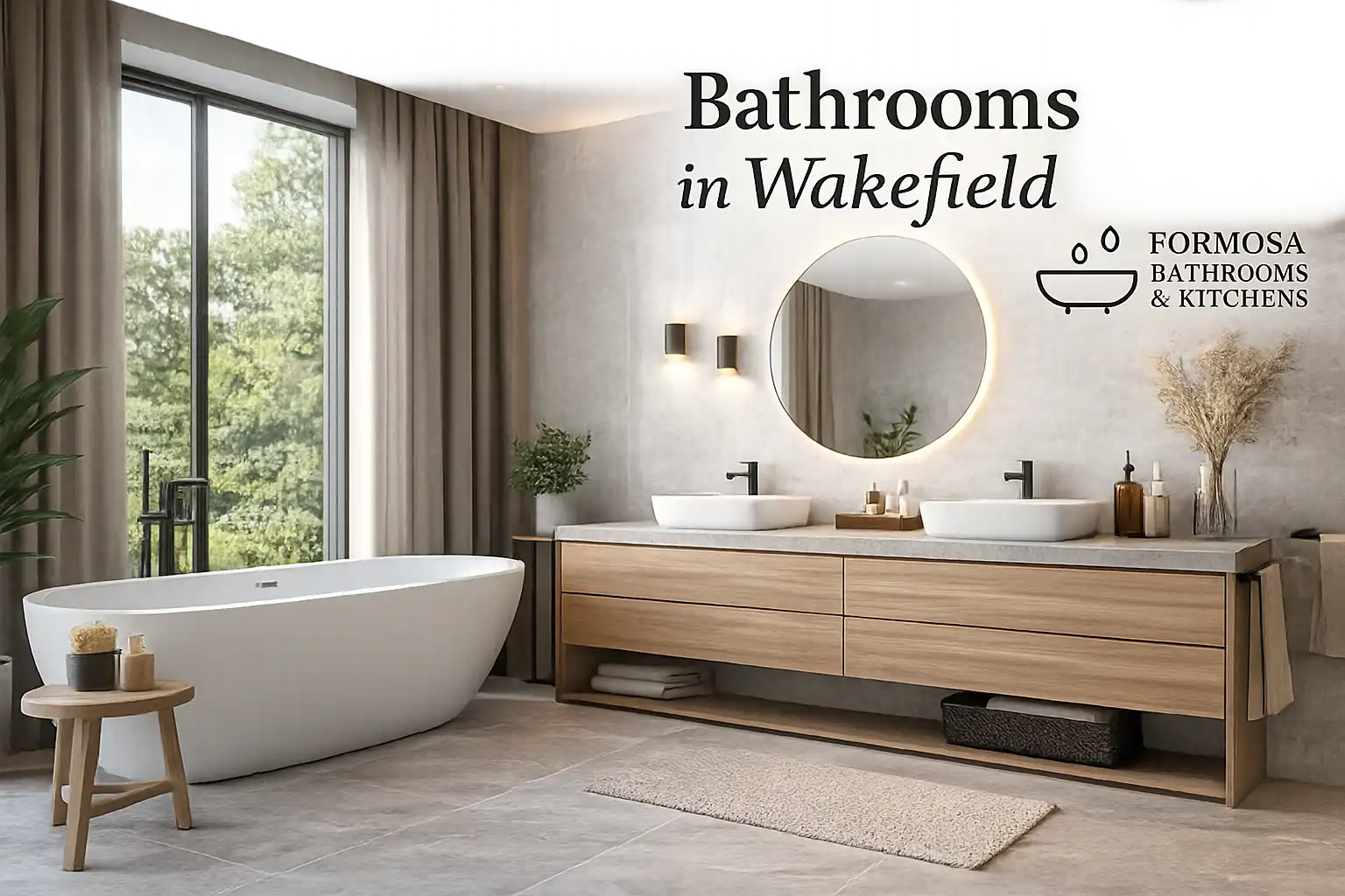 Modern Bathrooms in Wakefield designed by Formosa Bathrooms and Kitchens
