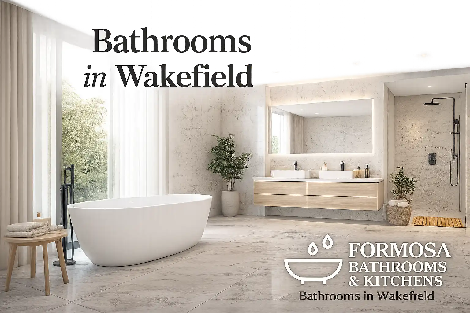 Luxury Bathrooms in Wakefield featuring premium tiles and contemporary fittings