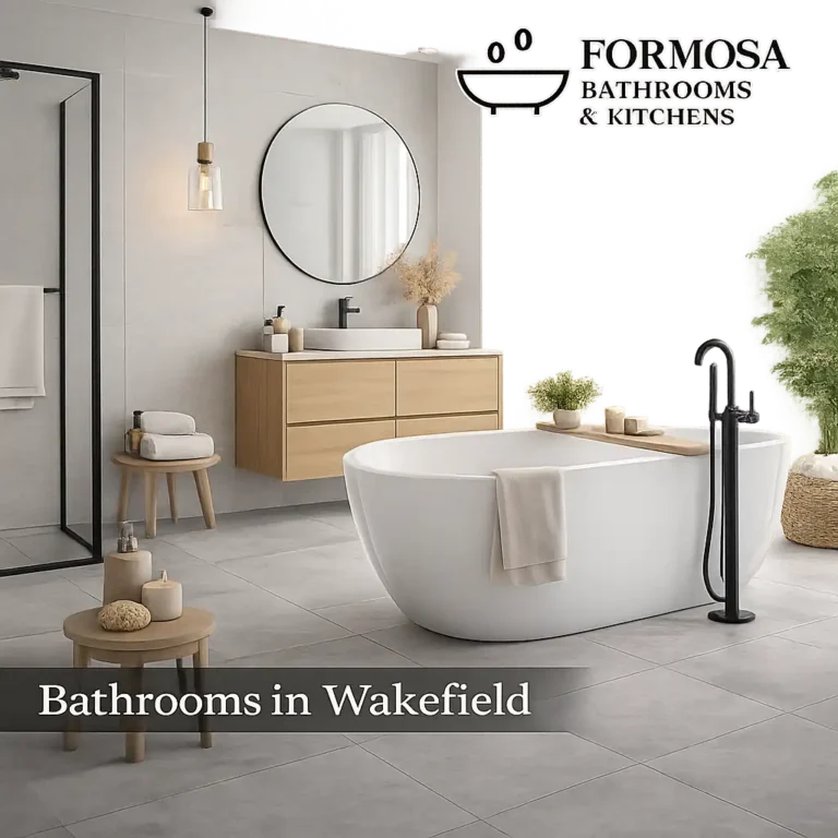 Elegant Bathrooms in Wakefield with space-saving storage and modern fixtures